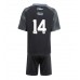 Maillot de foot Aston Villa Pau Torres #14 Extérieur vêtements enfant 2025-26 Manches Courtes (+ pantalon court)